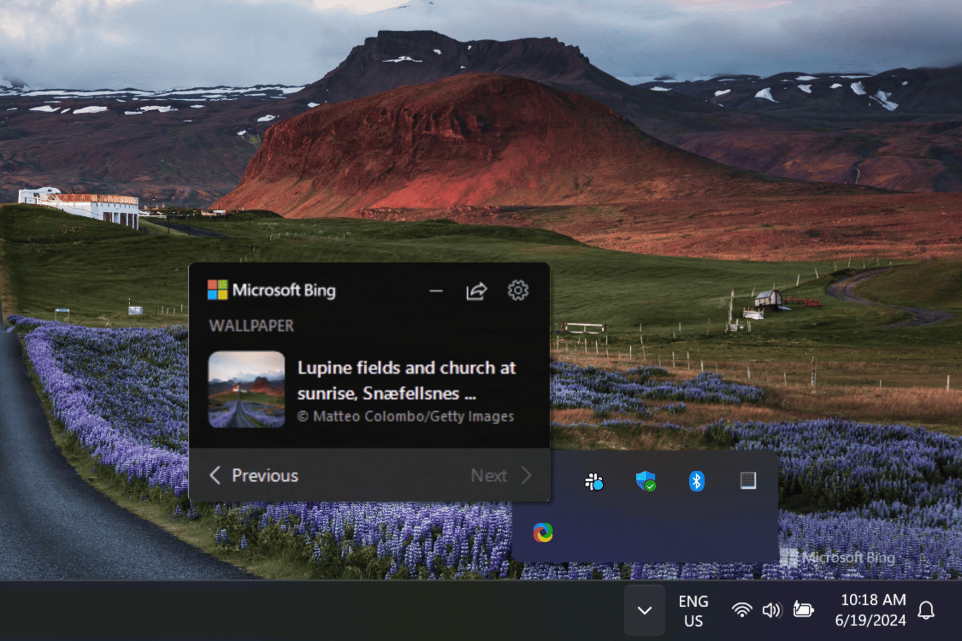 bing desktop background not changing