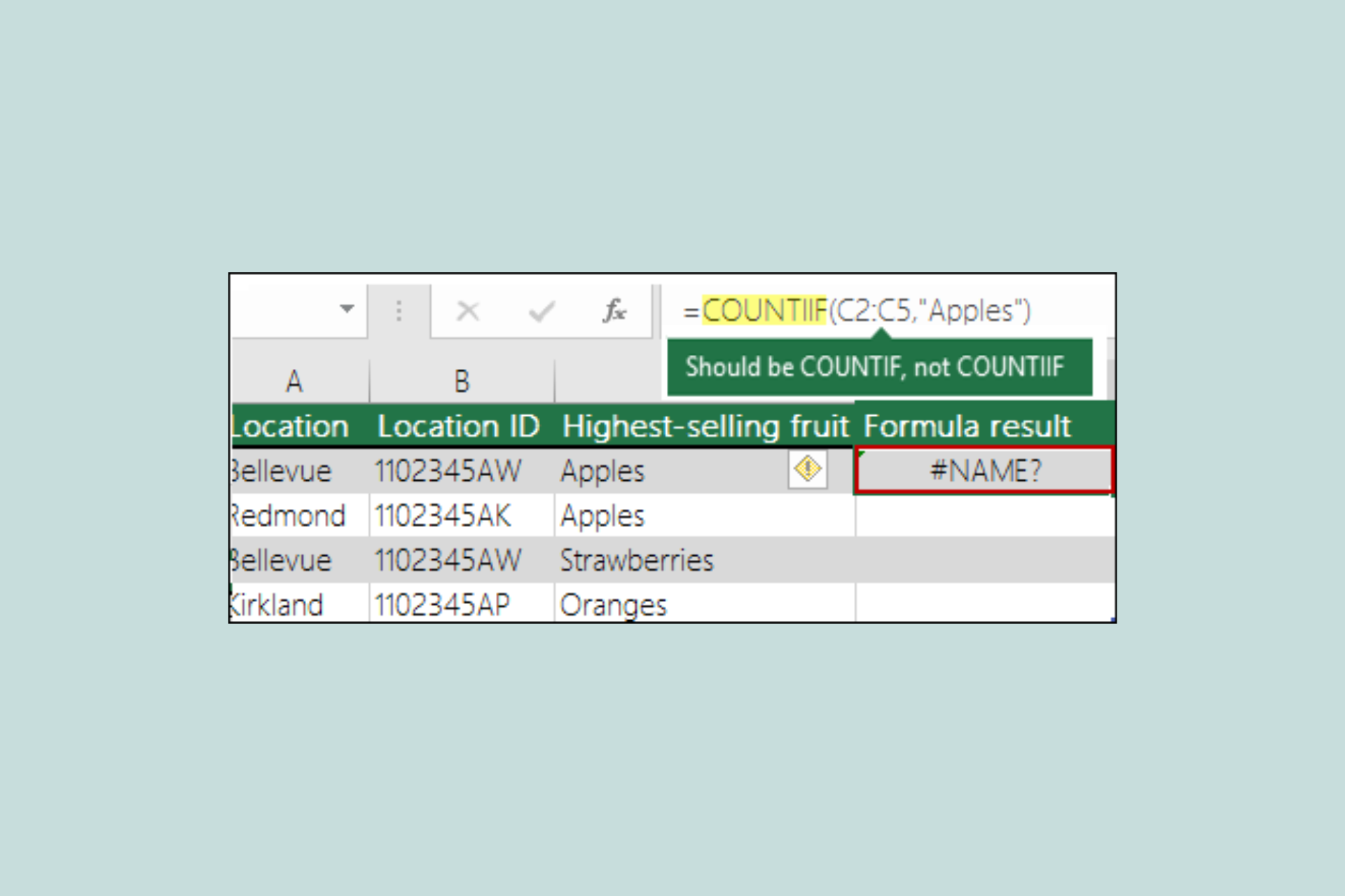 How to Fix the #NAME Error in Excel