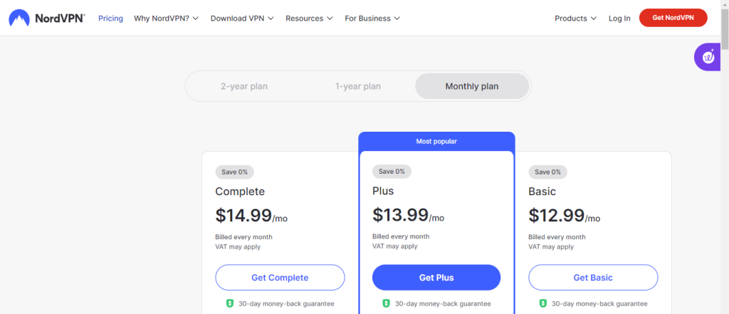 NordVPN pricing